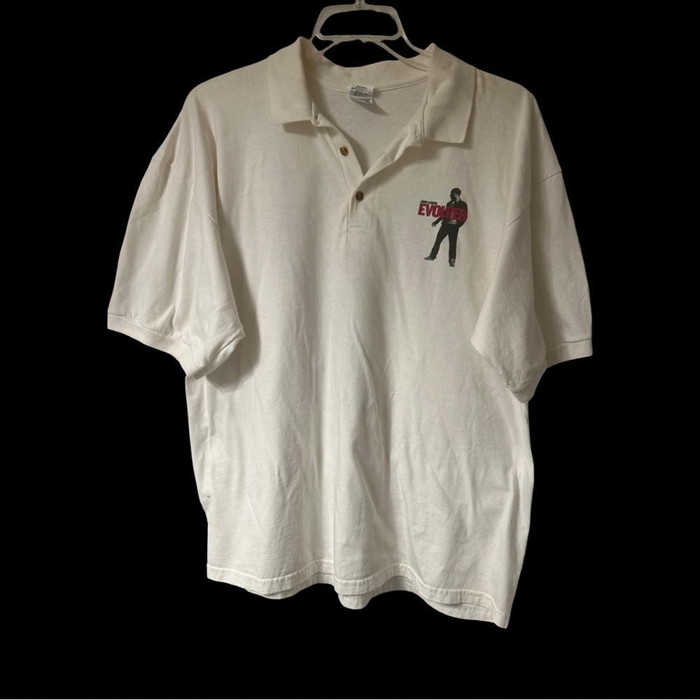 John Legend Gildan White Polo Shirt with Revolver Graphic. XL - Picture 2 of 9